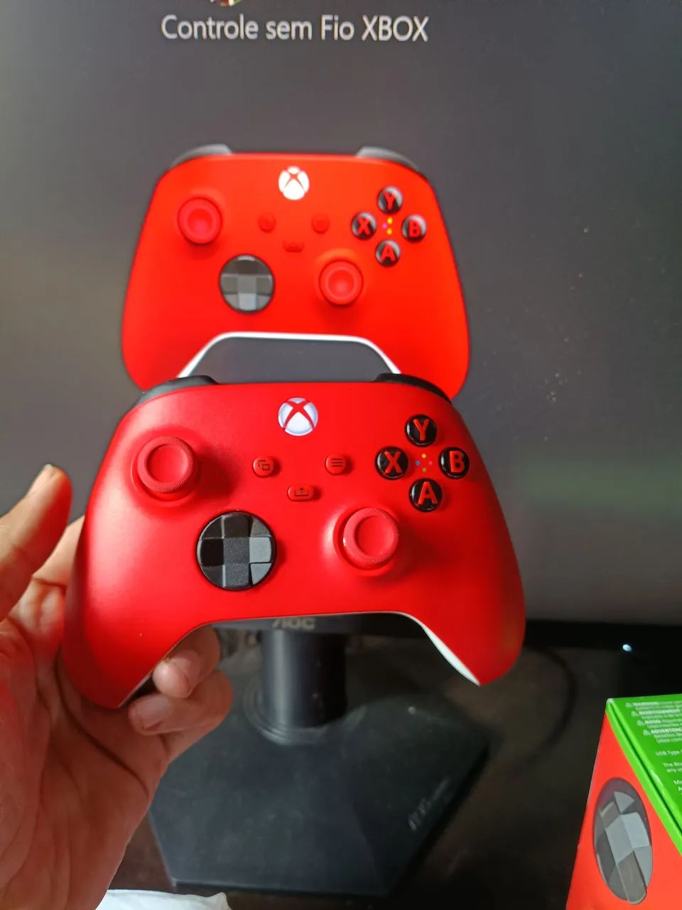 Controle Xbox séries x/e one e Pc pulse red - Foto 5
