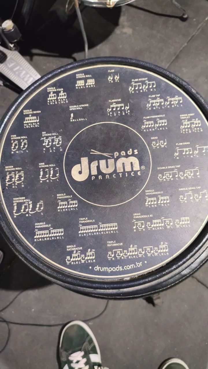 Pad de Estudo Drum Practice 12 "