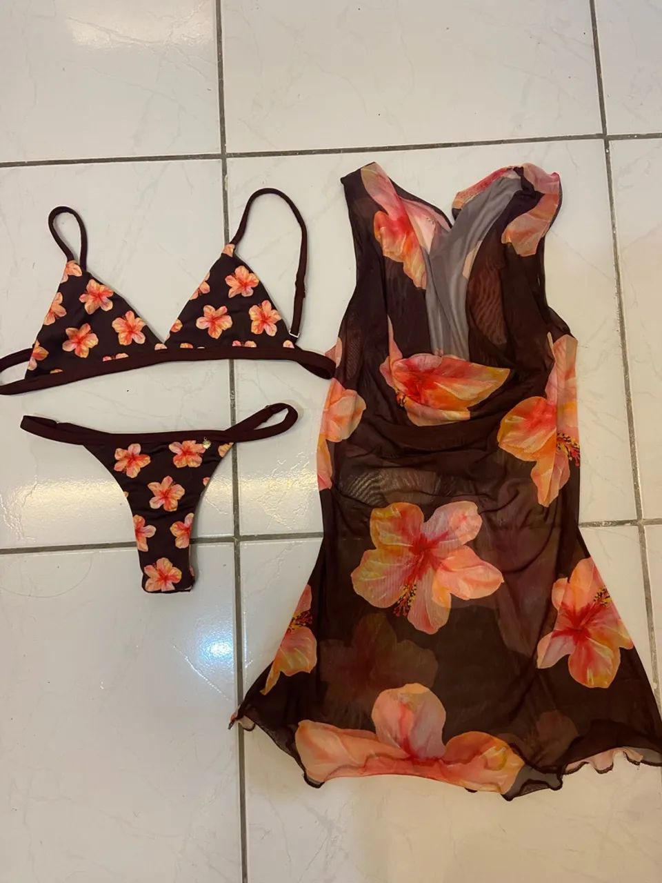 Conjunto floral praia - Foto 5