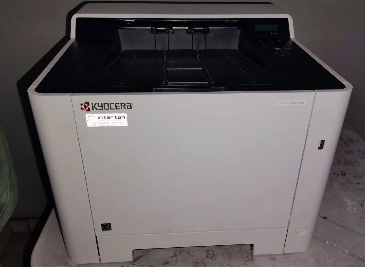 Kyocera ECOSYS P5021cdn - Impressora Laser Colorida Duplex | Funcionando Perfeitamente