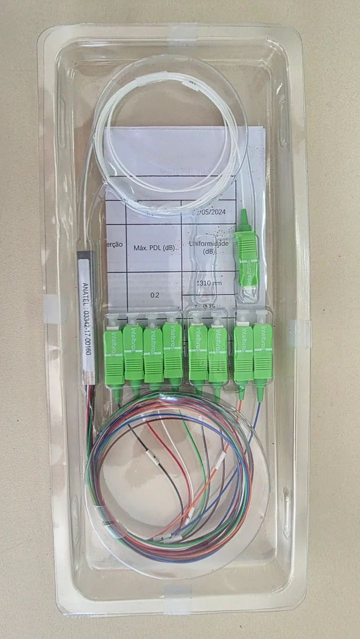Cabo Optico Com Divisor Plc (splitter) 1x8 Sc/apc Xfs 182 - Foto 4