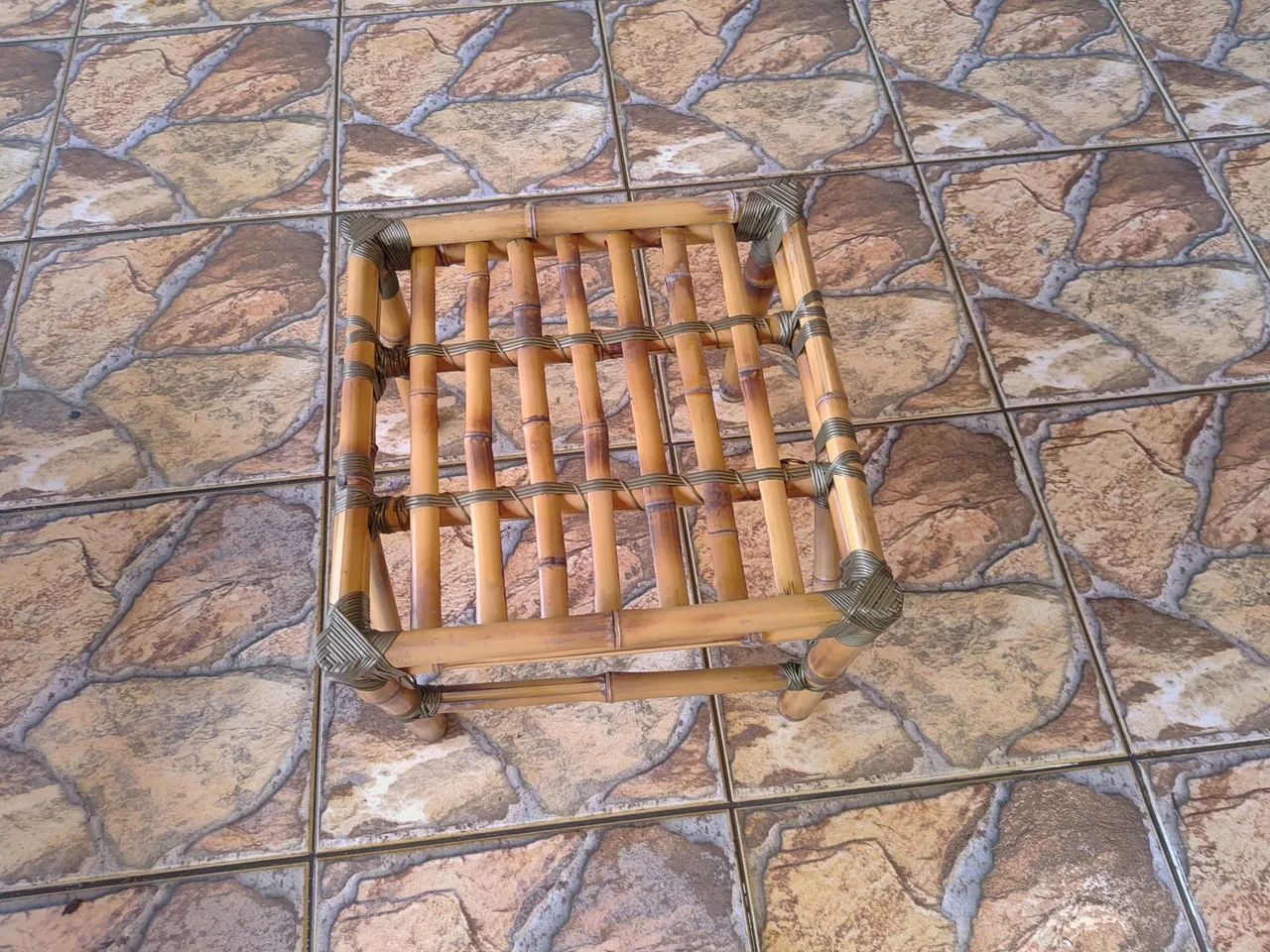 Cadriras de bambu e mini mesa - Foto 5