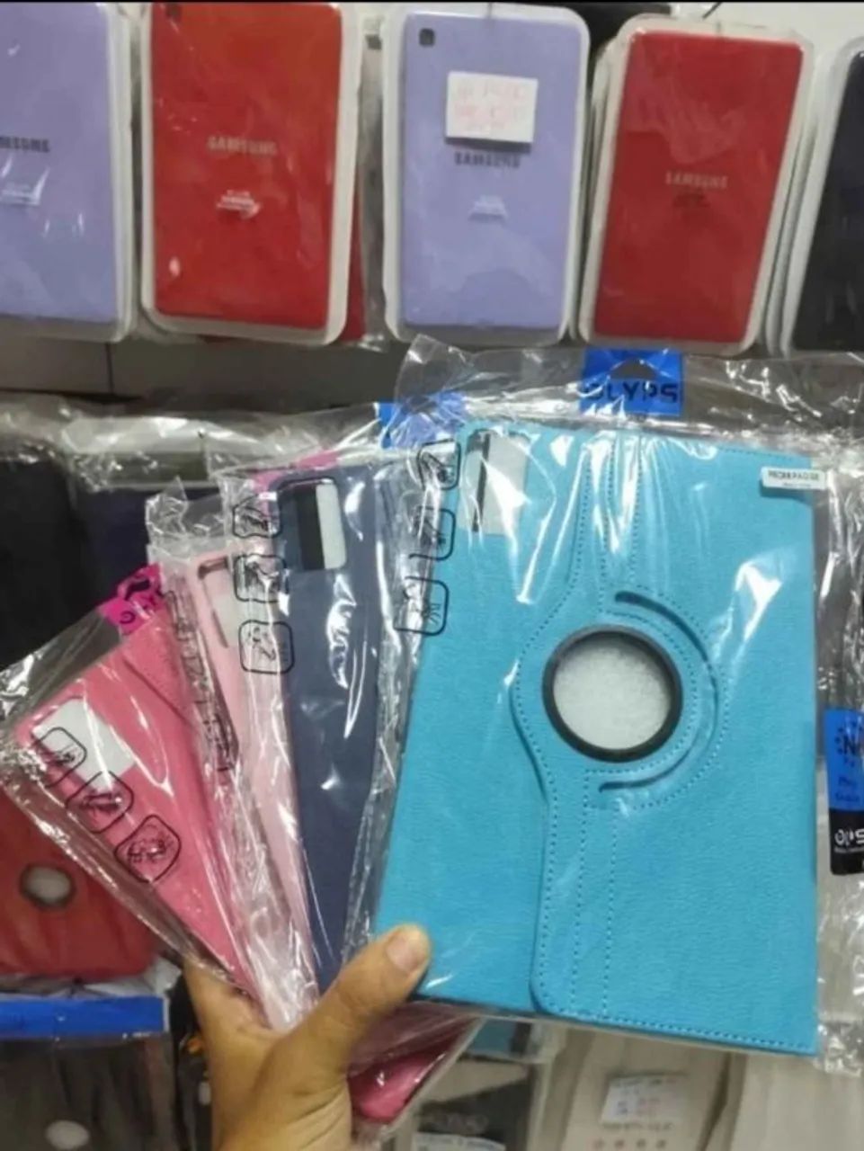 Case redmi pad de couro sintético giratório 