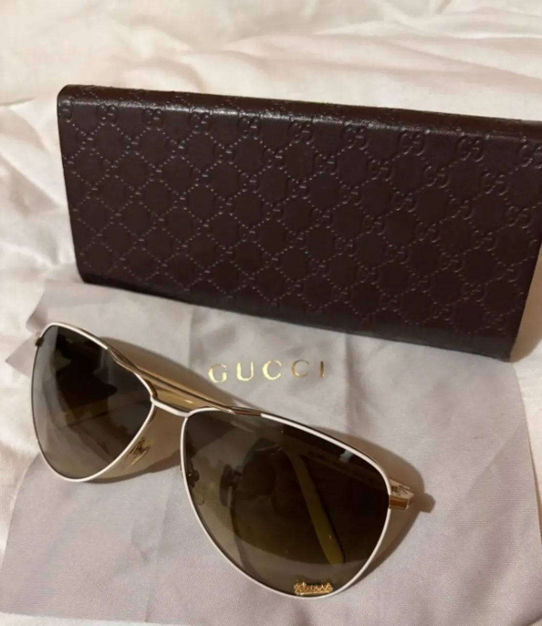 ÓCULOS GUCCI GG 4209/S Branco - Foto 3