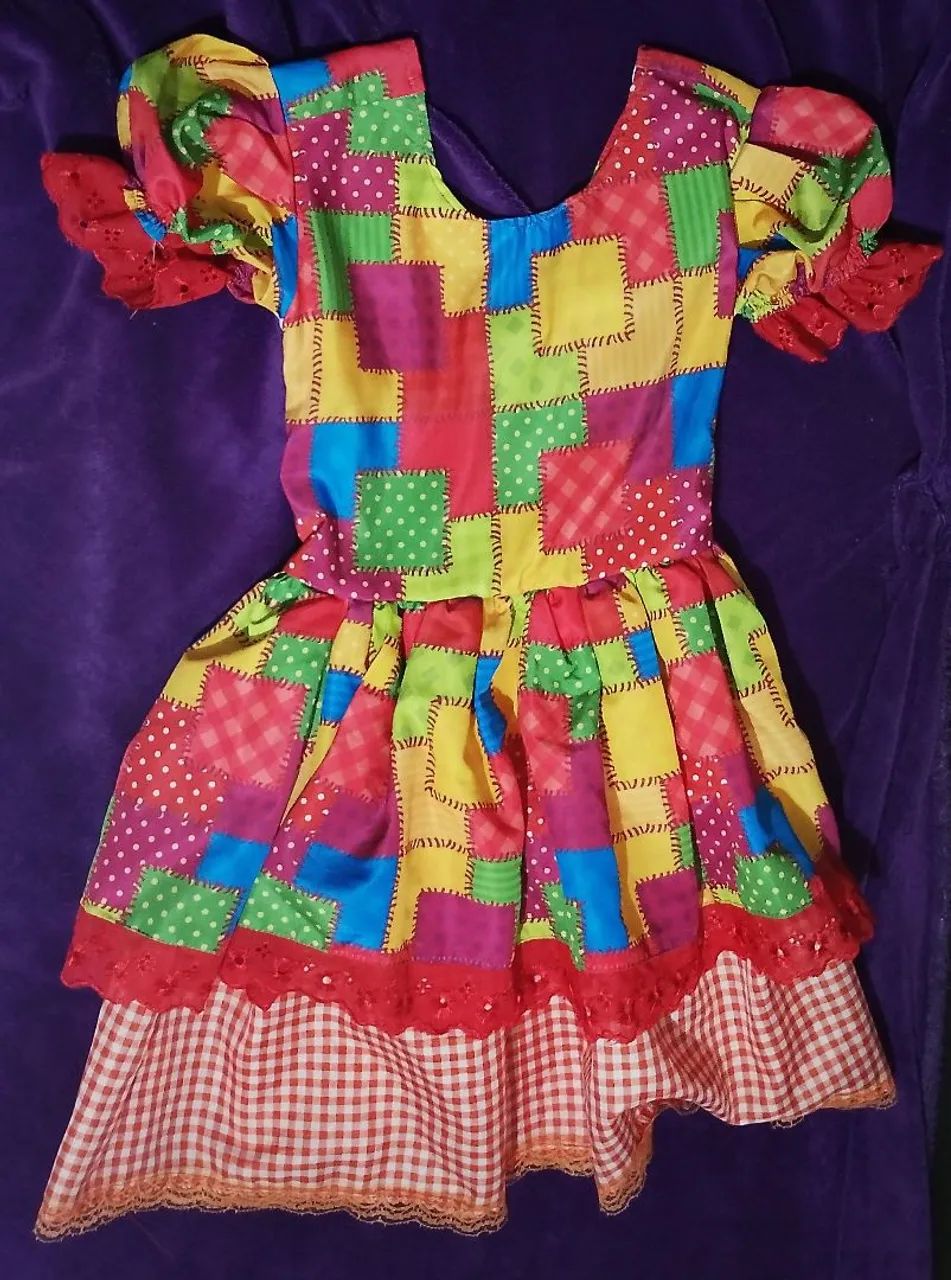 Vestido Infantil Junino