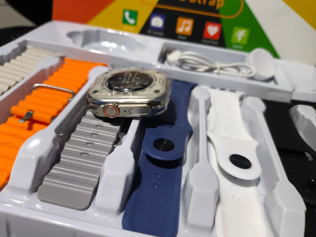 Smartwatch Ultra 7 Pulseiras - Foto 4