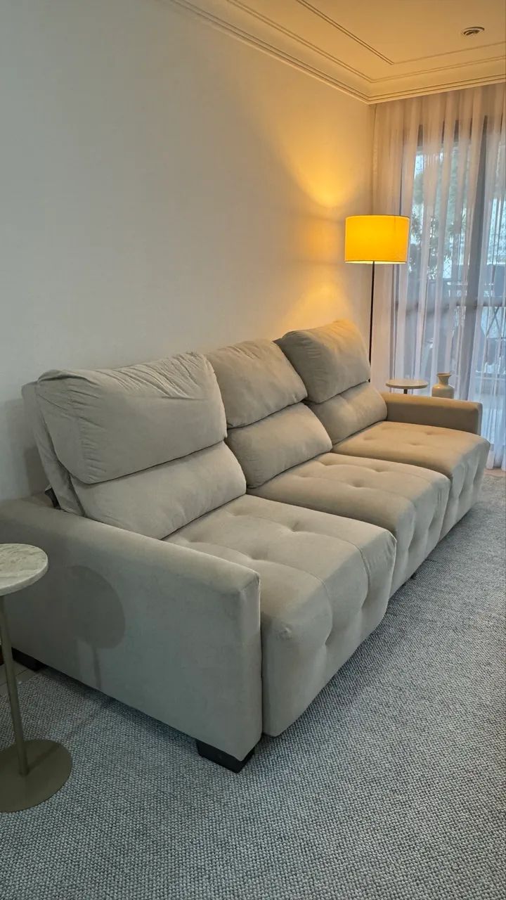 Sofá retrátil 3 lugares - Foto 3