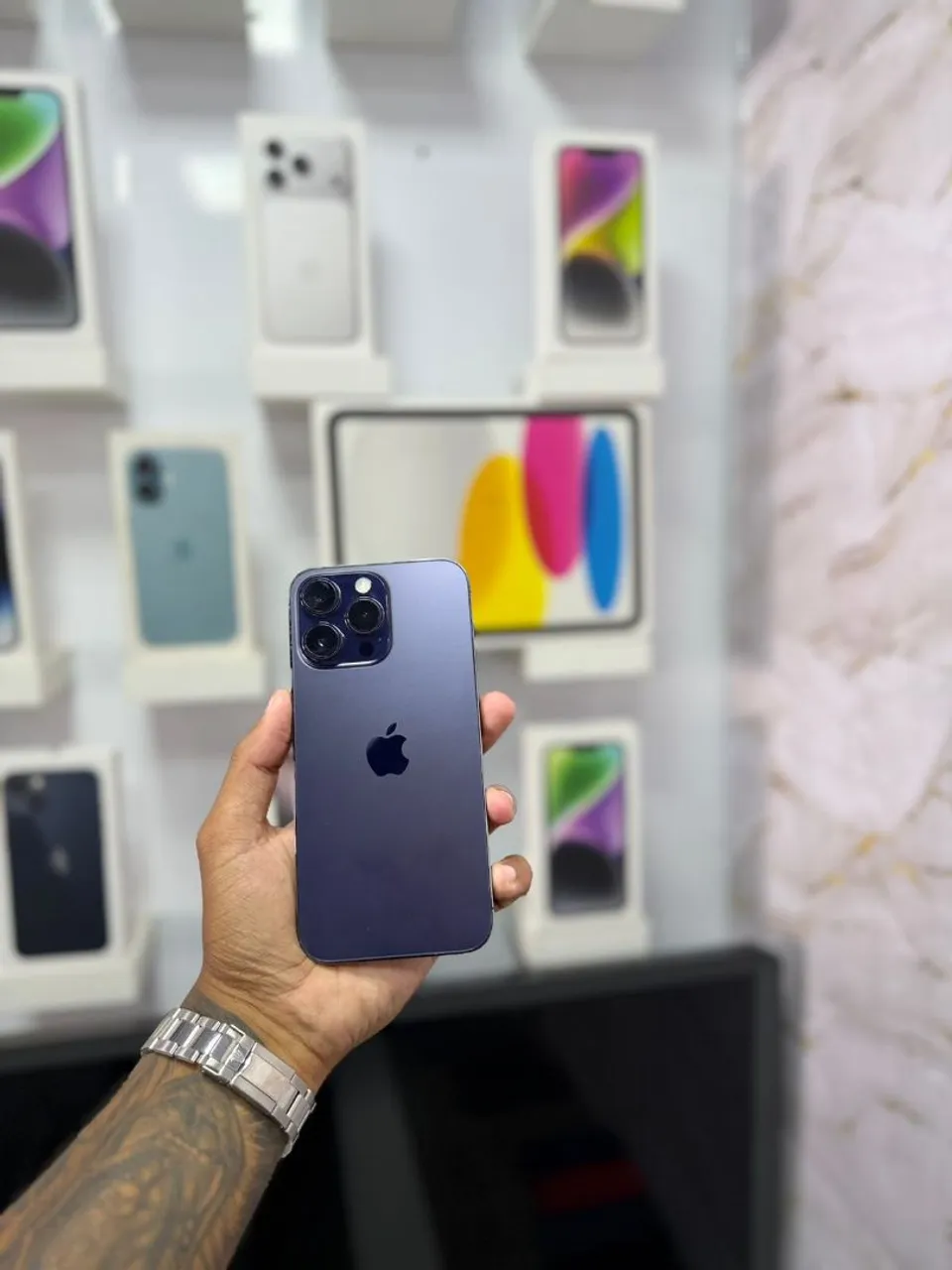 iPhone 14 Pro Max 256gb roxo 82% completo com caixa original