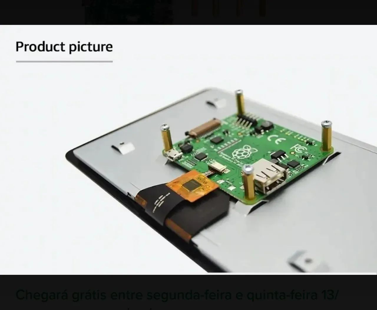 Tela Raspberry Touch de 7 Polegadas  - Foto 4
