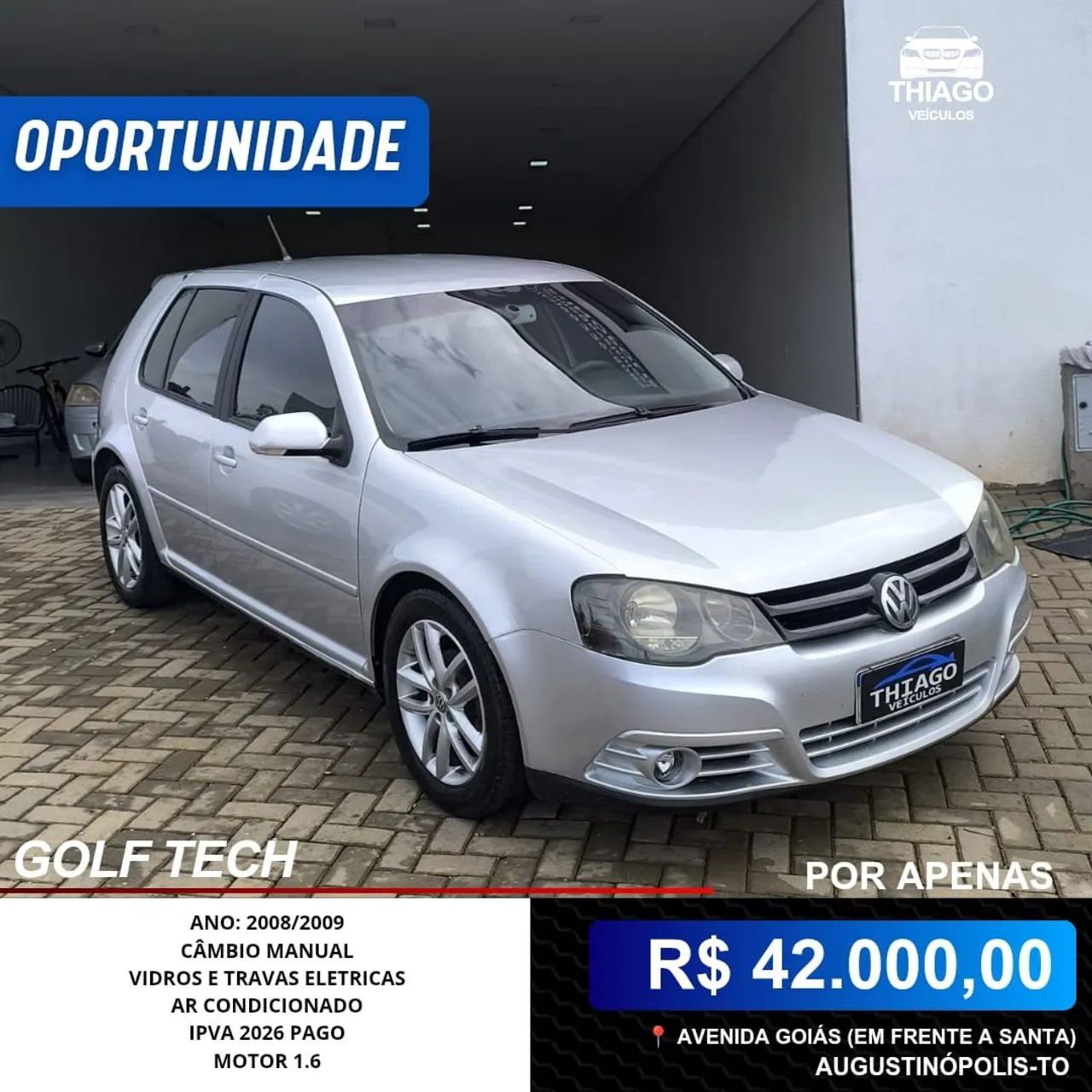 Volkswagen Golf Tech 1.6 MI Total Flex 8V 4P 2009