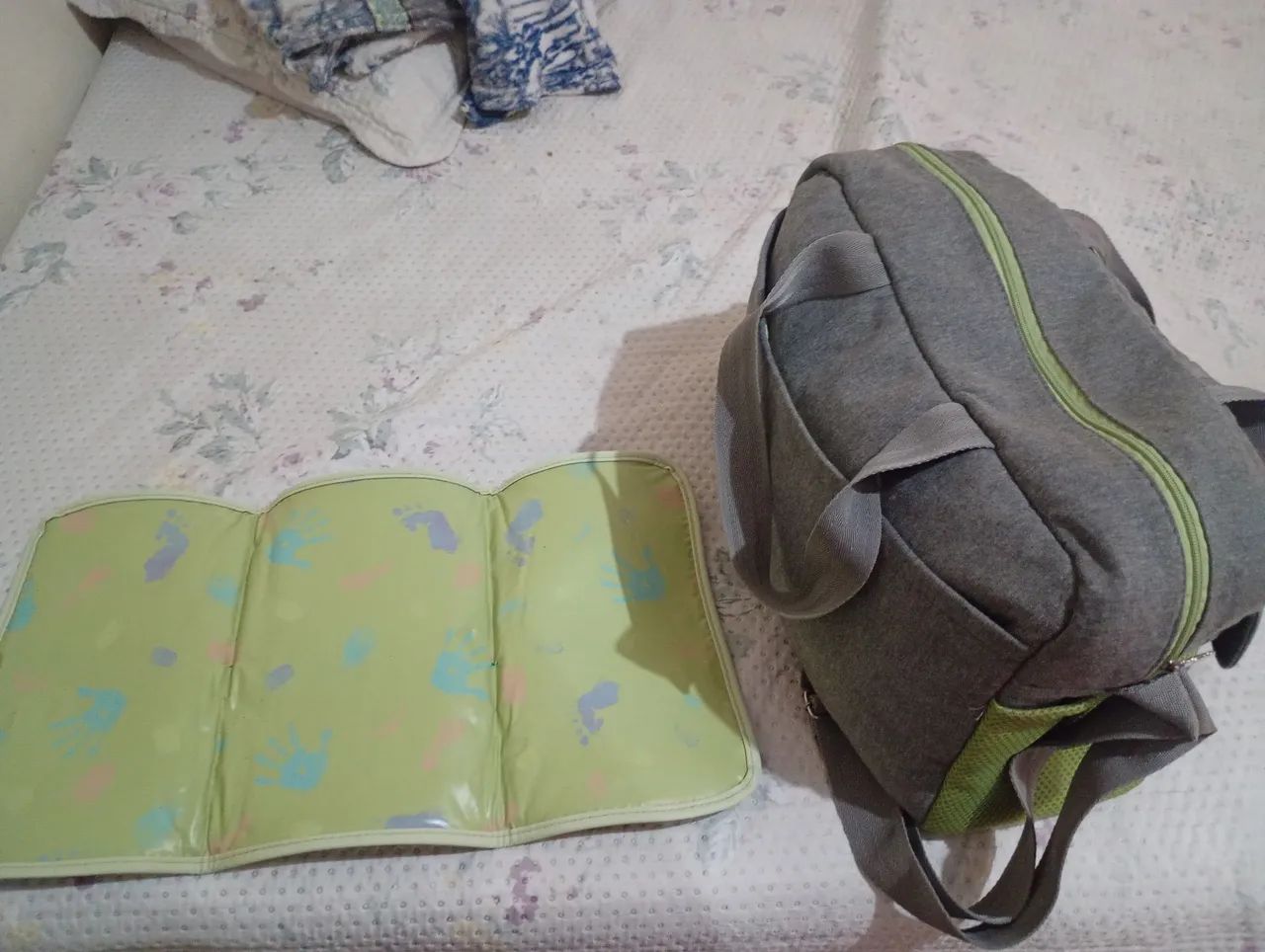 Bolsa maternidade mamãe e bebê natura 