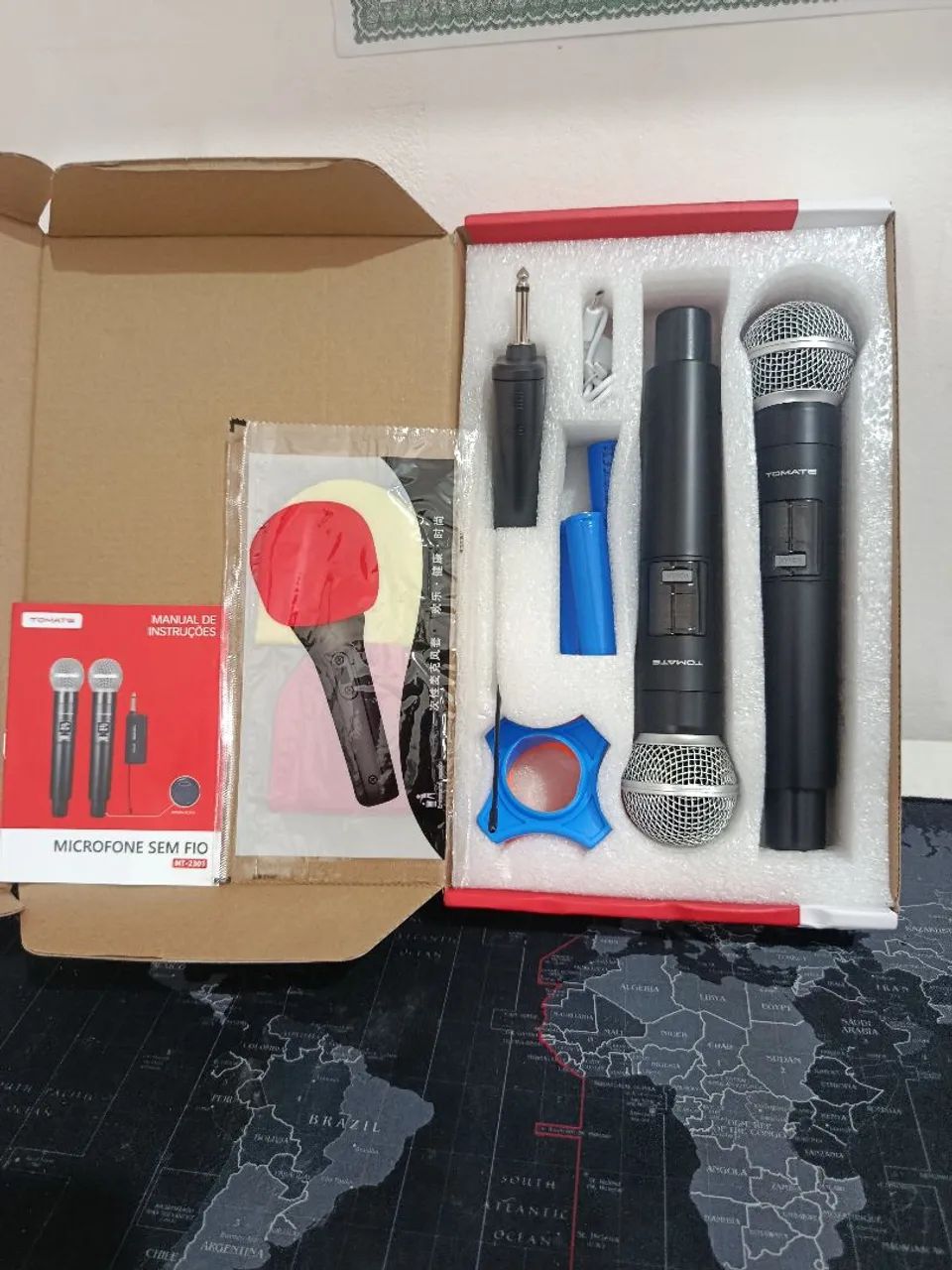 Microfone profissional duplo sem fio recarregável USB-C / OFERTA IMPERDÍVEL  - Foto 2