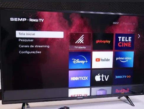 Tv Roku 43 polegadas Semp FUHD semi nova c/ controle  - Foto 2