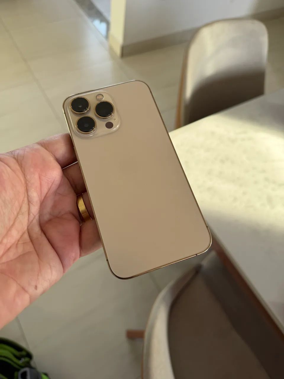 iPhone 13 Pro 128gb Gold com caixa  - Foto 4