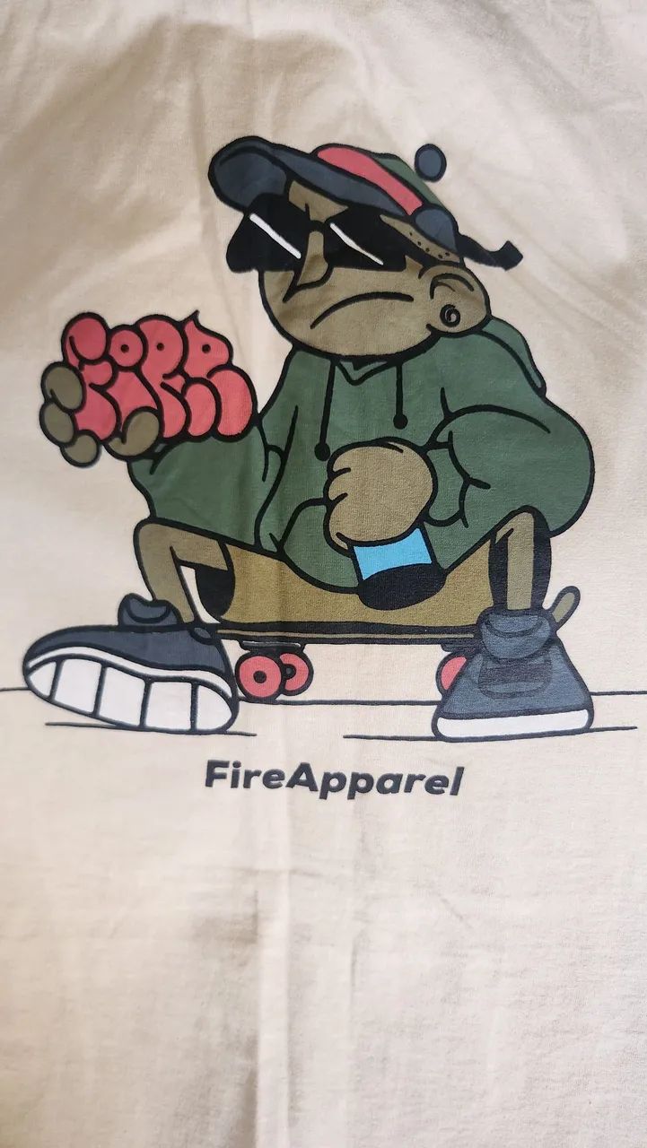 Camiseta FireApparel GG - Off-White - Foto 5