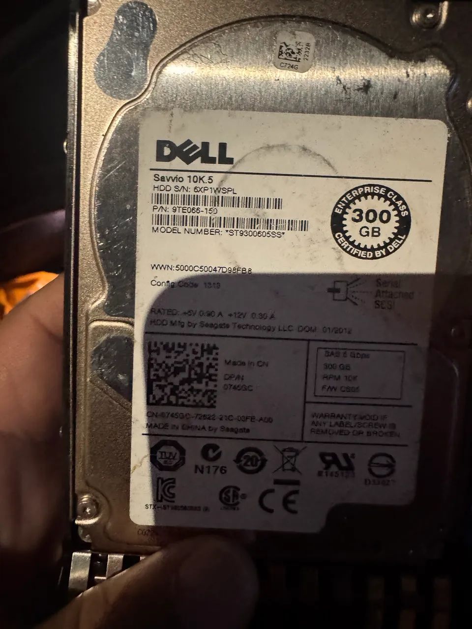 Hd Dell 300GB Sas 