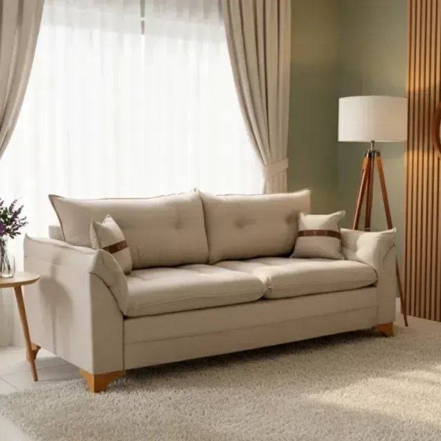 Sofá Living Creta 2,00m Linho Produto Novo!! Pronta Entrega!! - Foto 2