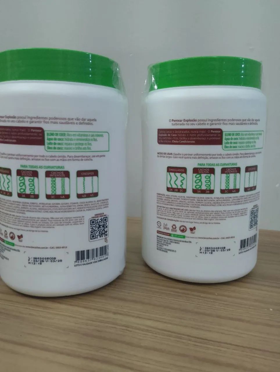 Creme de Pentear Explosão de Coco, Beleza Natural para Cachos - Foto 3