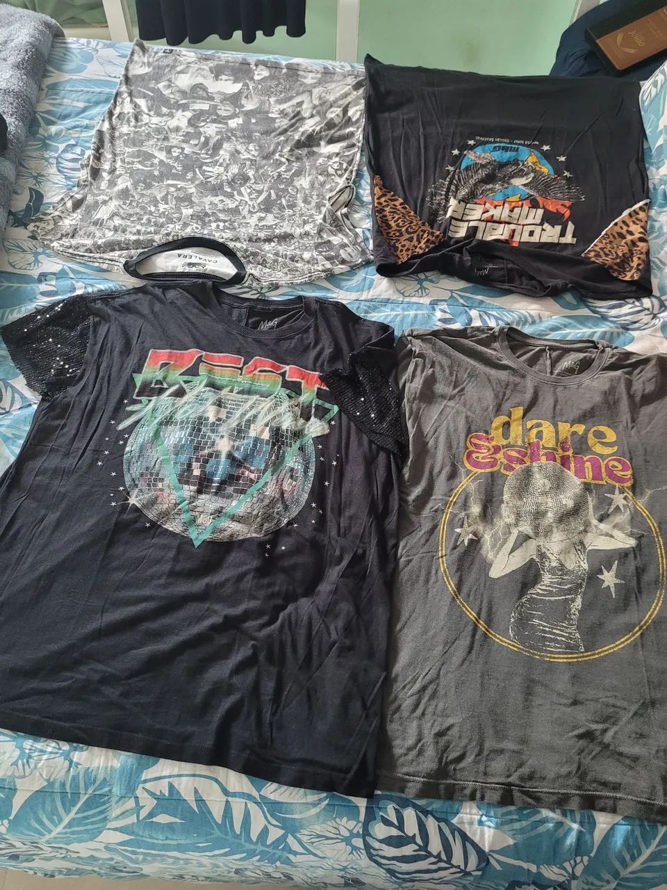 Lote com 6 camisetas tamanho G