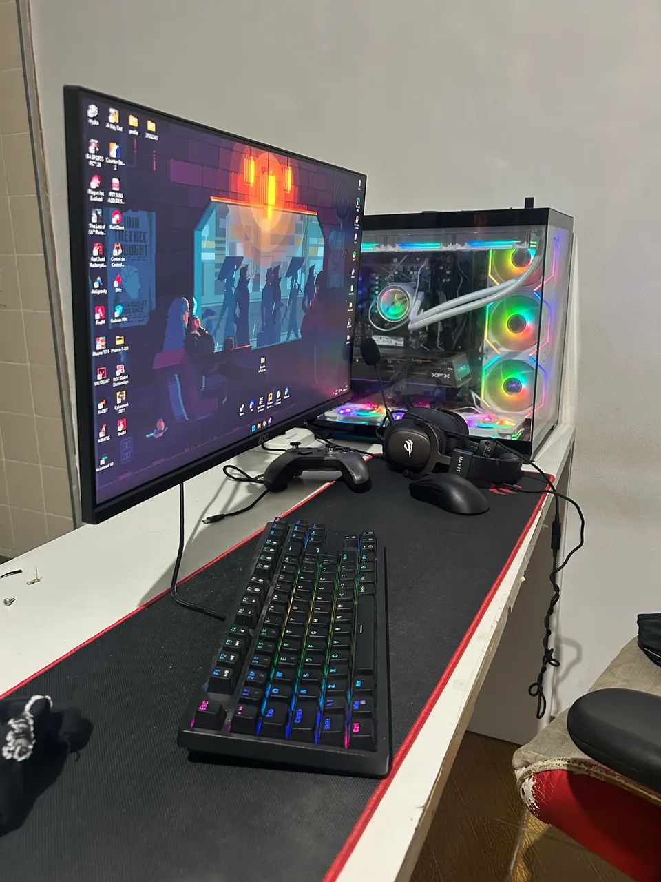 Pc Gamer completo DDR5 Com monitor e teclado  - Foto 5