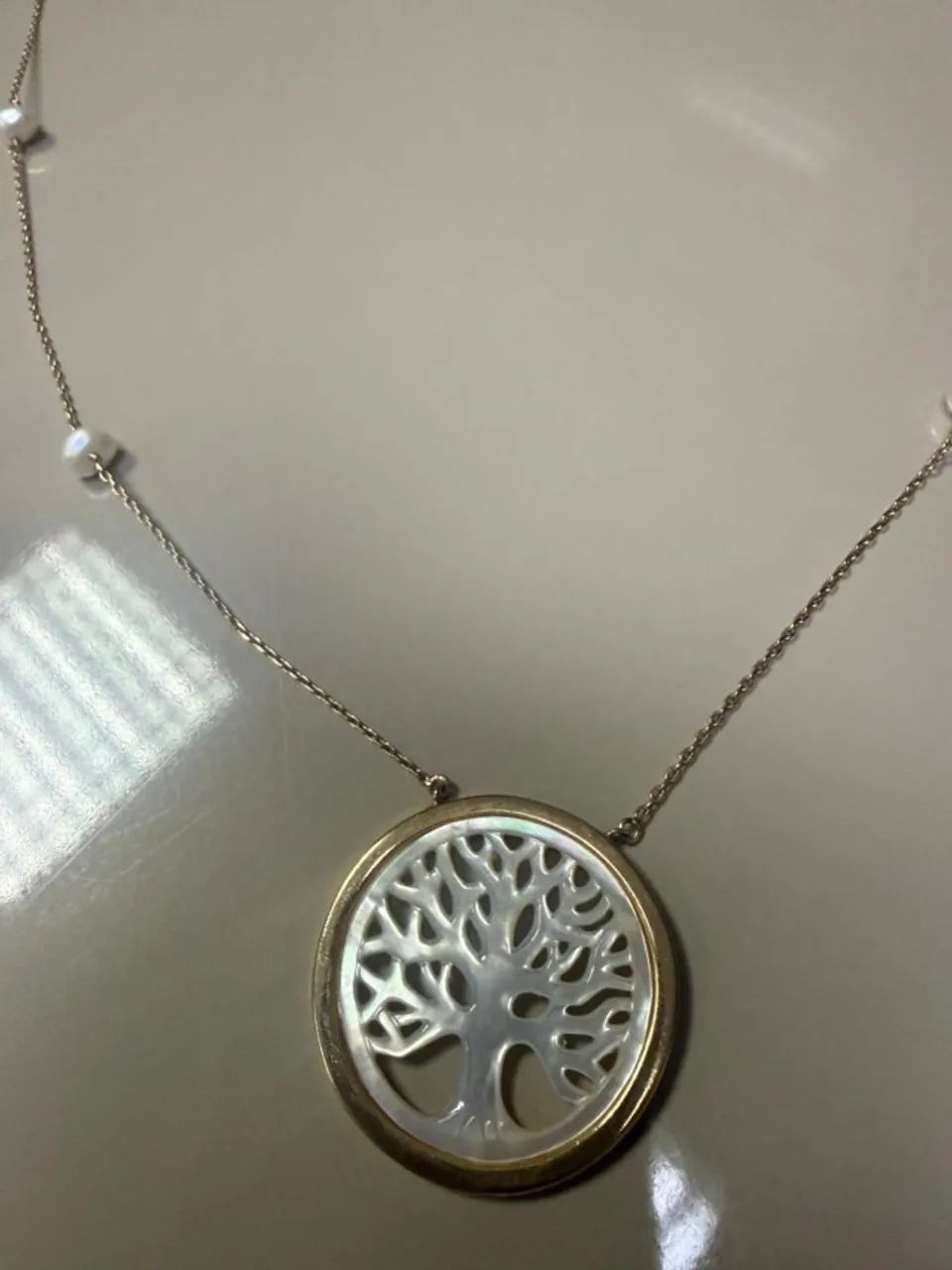 Colar arvore da vida com pérolas - Foto 3