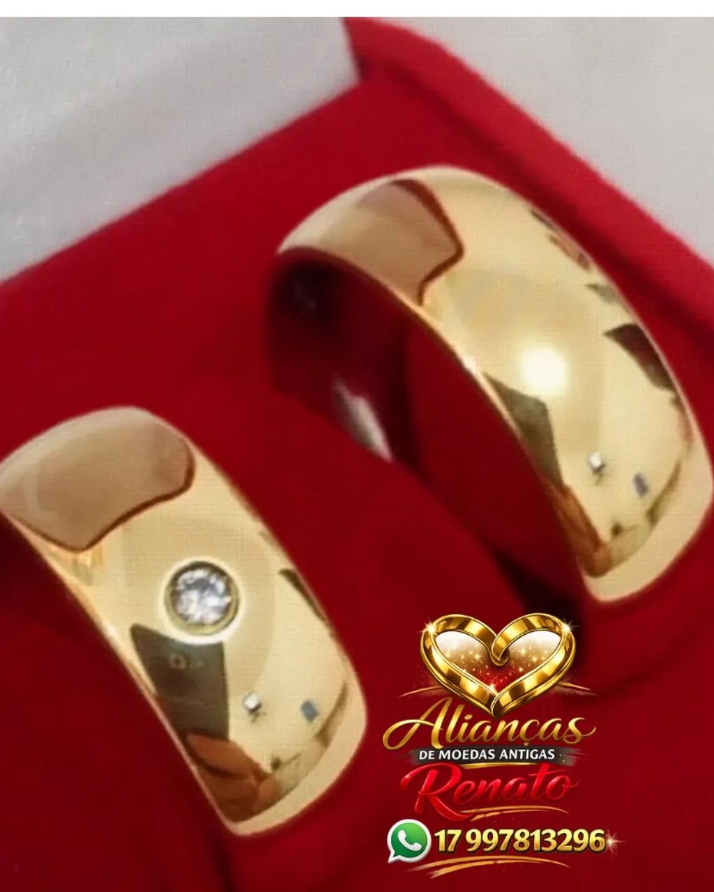 Aliança de Moeda Antiga  - Foto 2