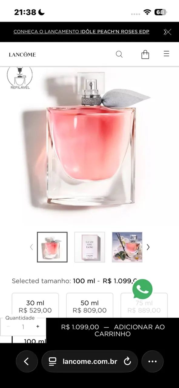 perfume la vie est belle 100ml 