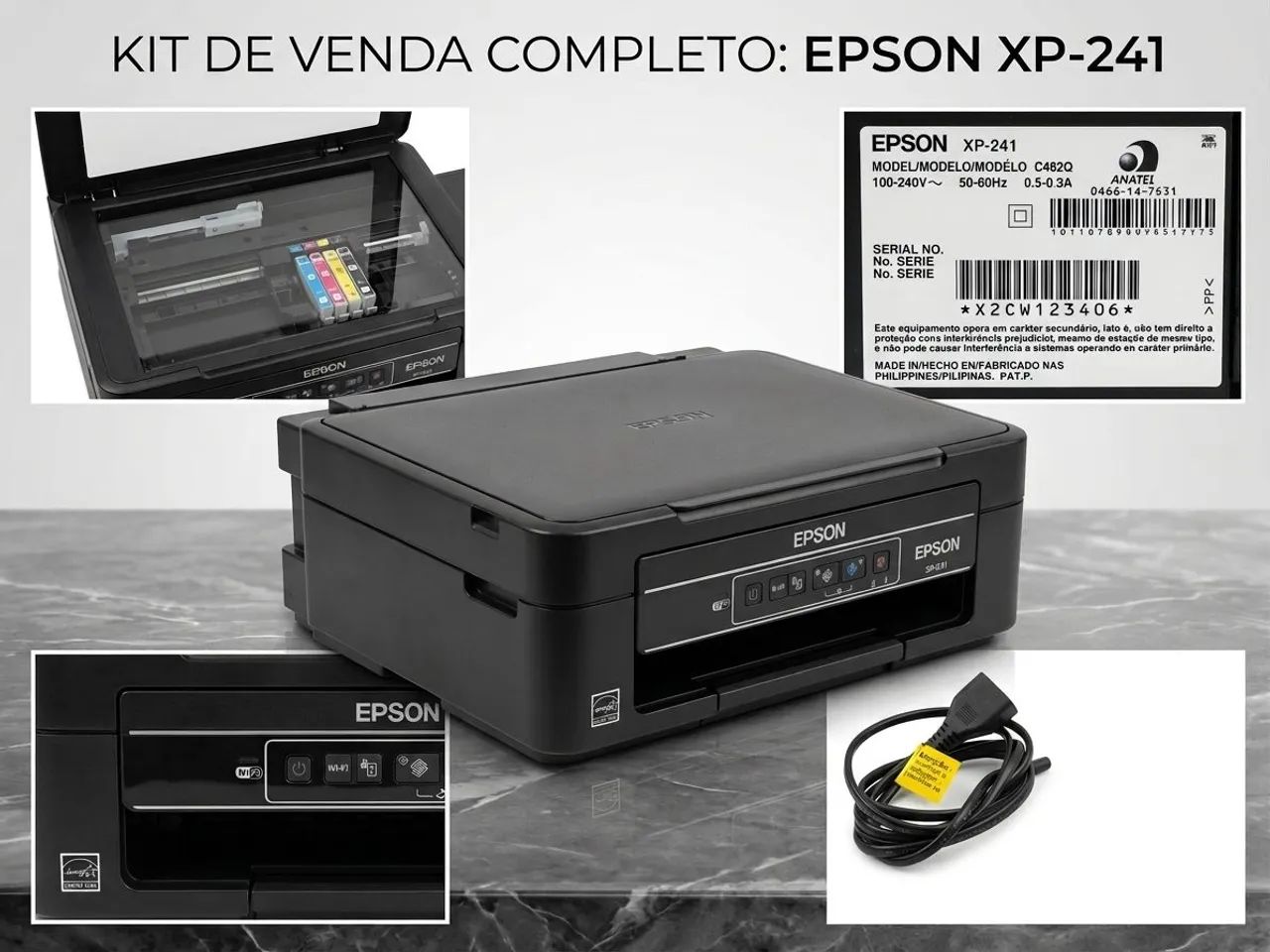Impressora Multifuncional Epson XP-241 Wi-Fi| Funcionando 100%|