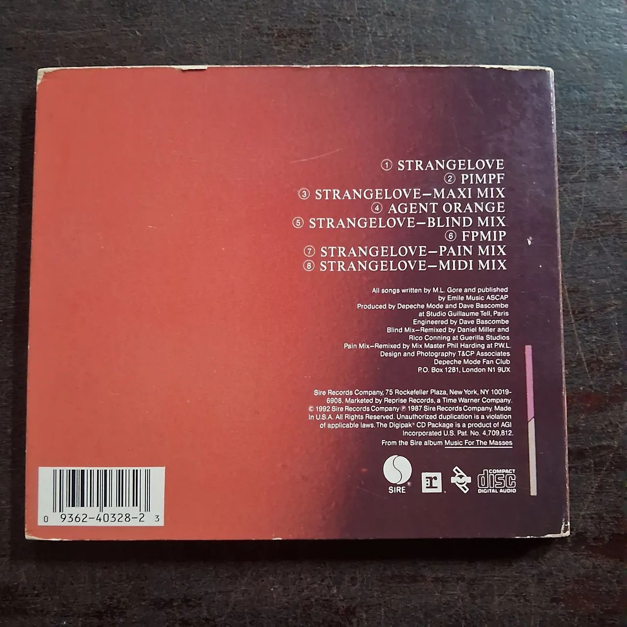 CD Depeche Mode- Strangelove - Foto 4