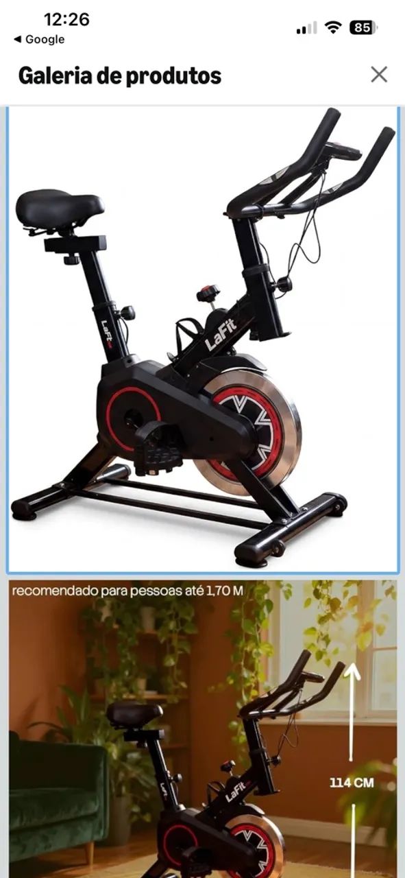 Bicicleta Ergométrica Spinning com Painel LCD
