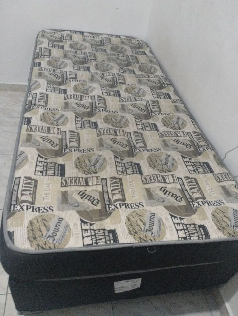 Cama Box Solteiro + Colchão - Seminova - Foto 5