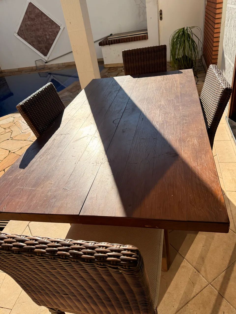 Mesa Madeira maciça (Aceito Cartão) - Foto 2