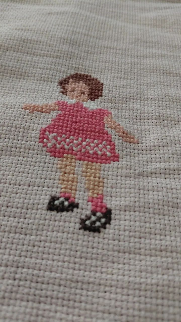Colcha bordada à mão - Etamine - Foto 3