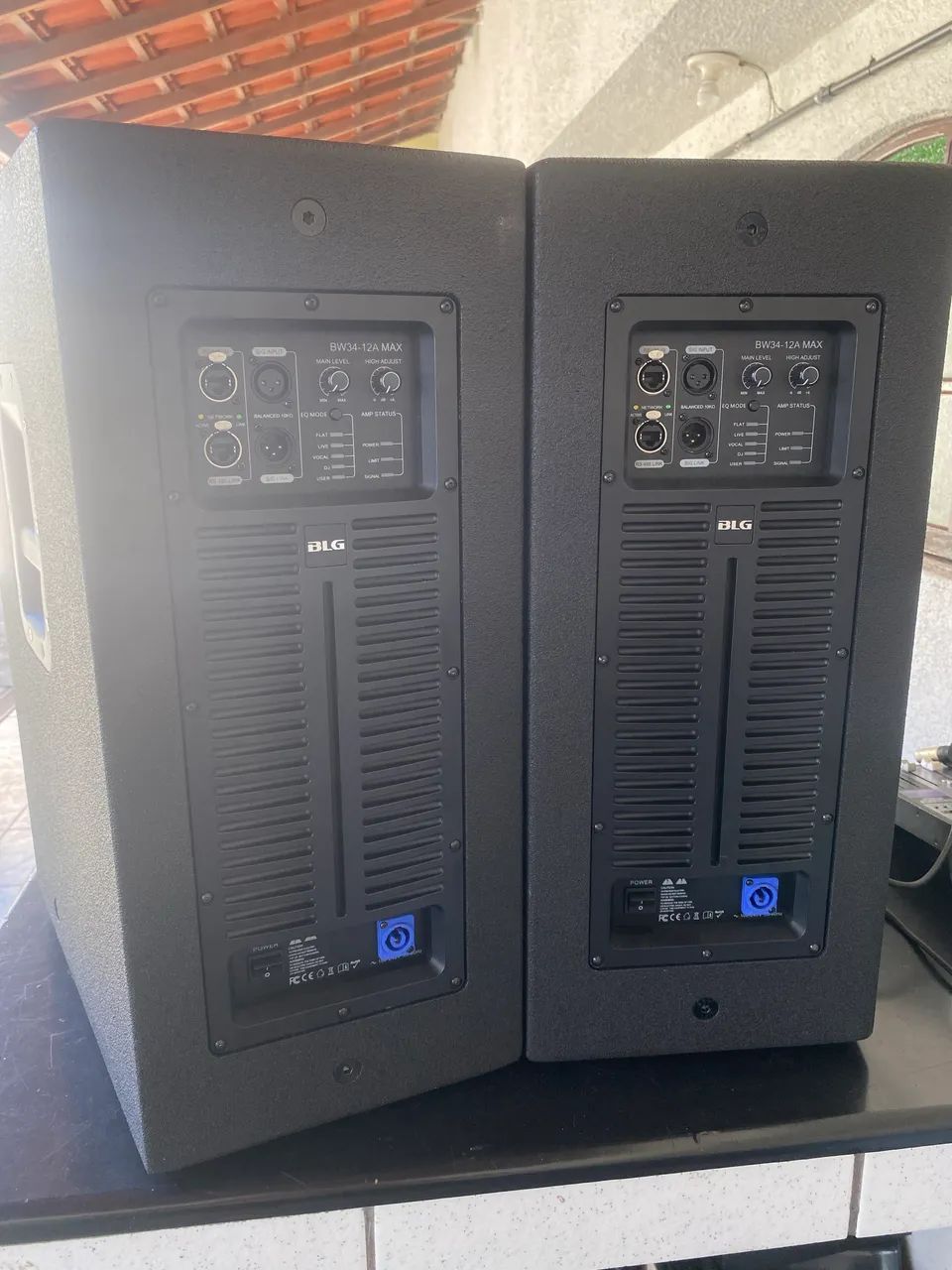 PAR DE CAIXA ATIVA BLG BW34 MAX 12a 
