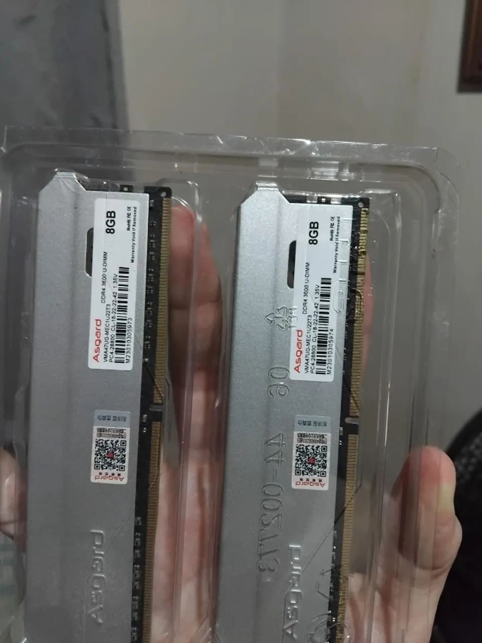 KIT 2X8GB RAM 3600MHZ ASGARD - Foto 2