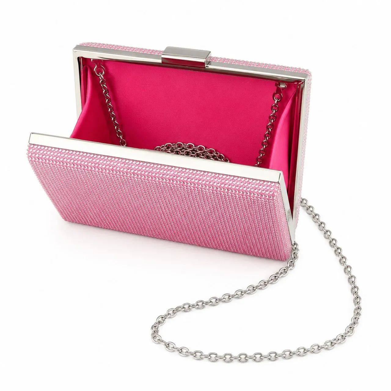Bolsa de strass rosa Zara nova  - Foto 2