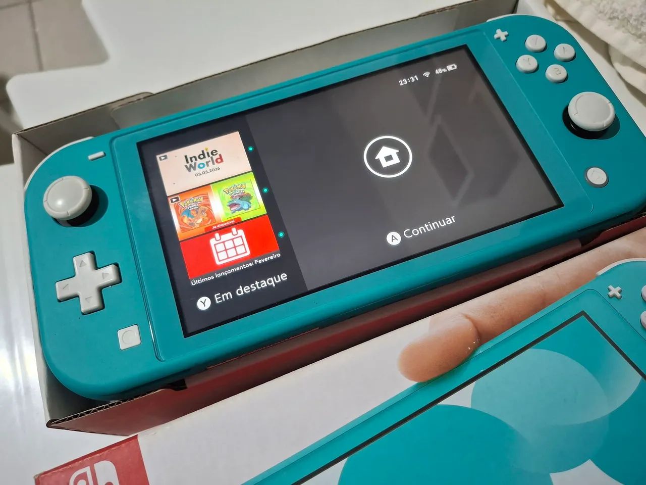 Nintendo Switch Lite Azul Turquesa V/T - Foto 2