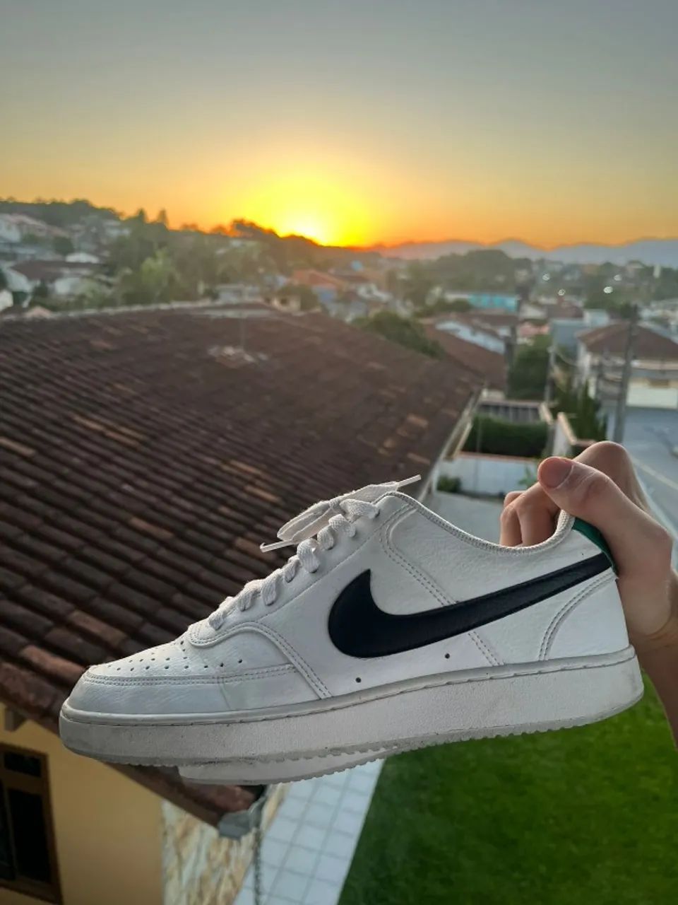 Tenis nike court vision branco e verde ! - Foto 3