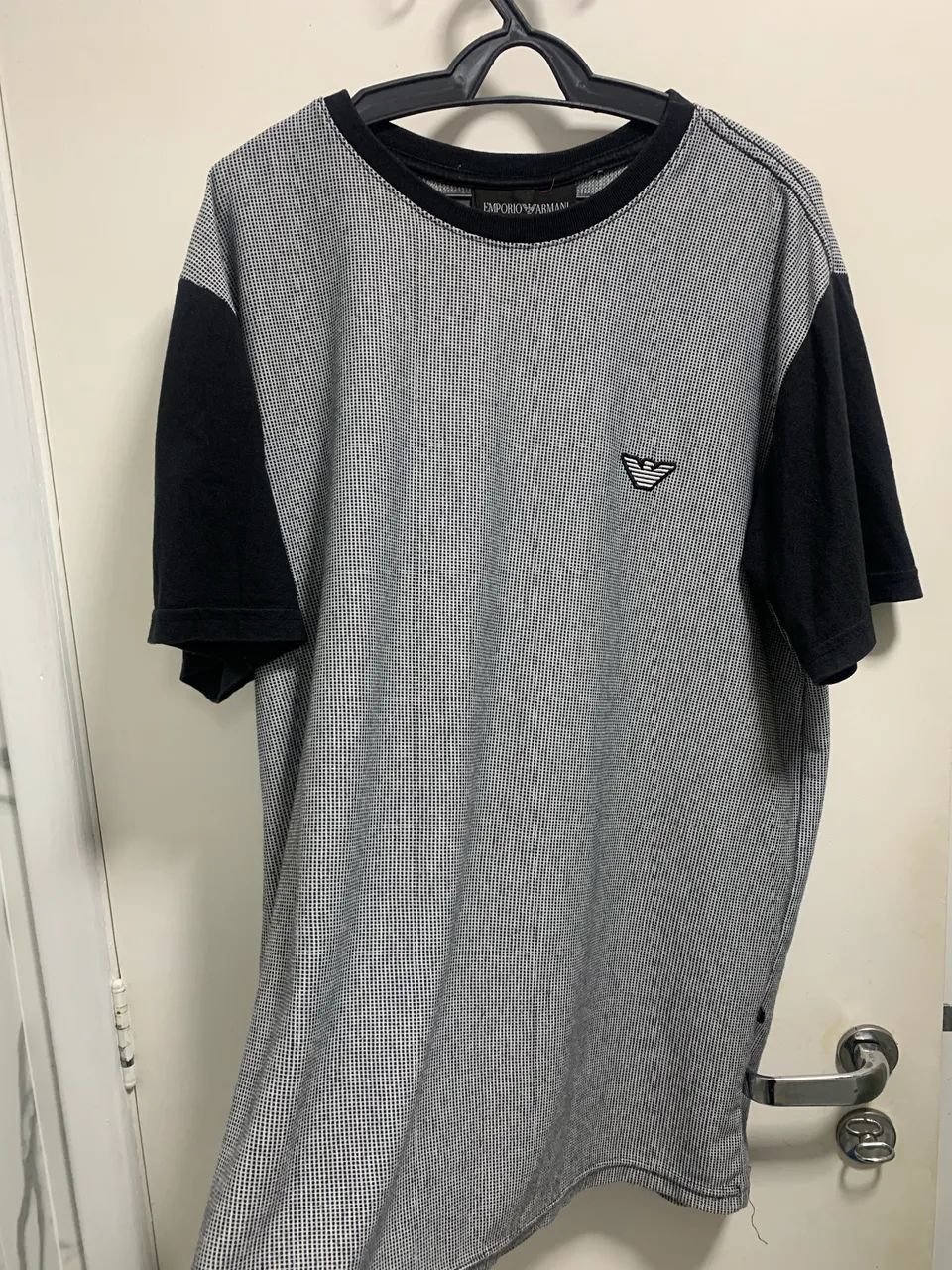 Camisa armani preto/branco