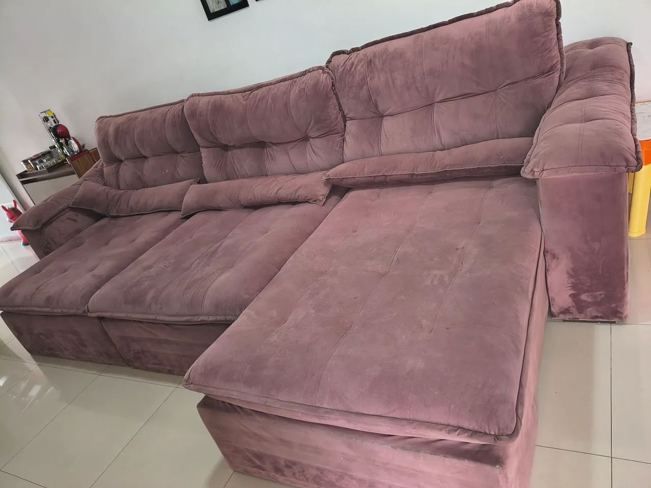 Sofá reclinável com chaise  - Foto 3