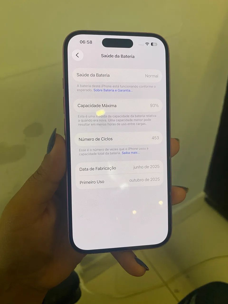 iPhone 16 128GB Pink 93% - Foto 2