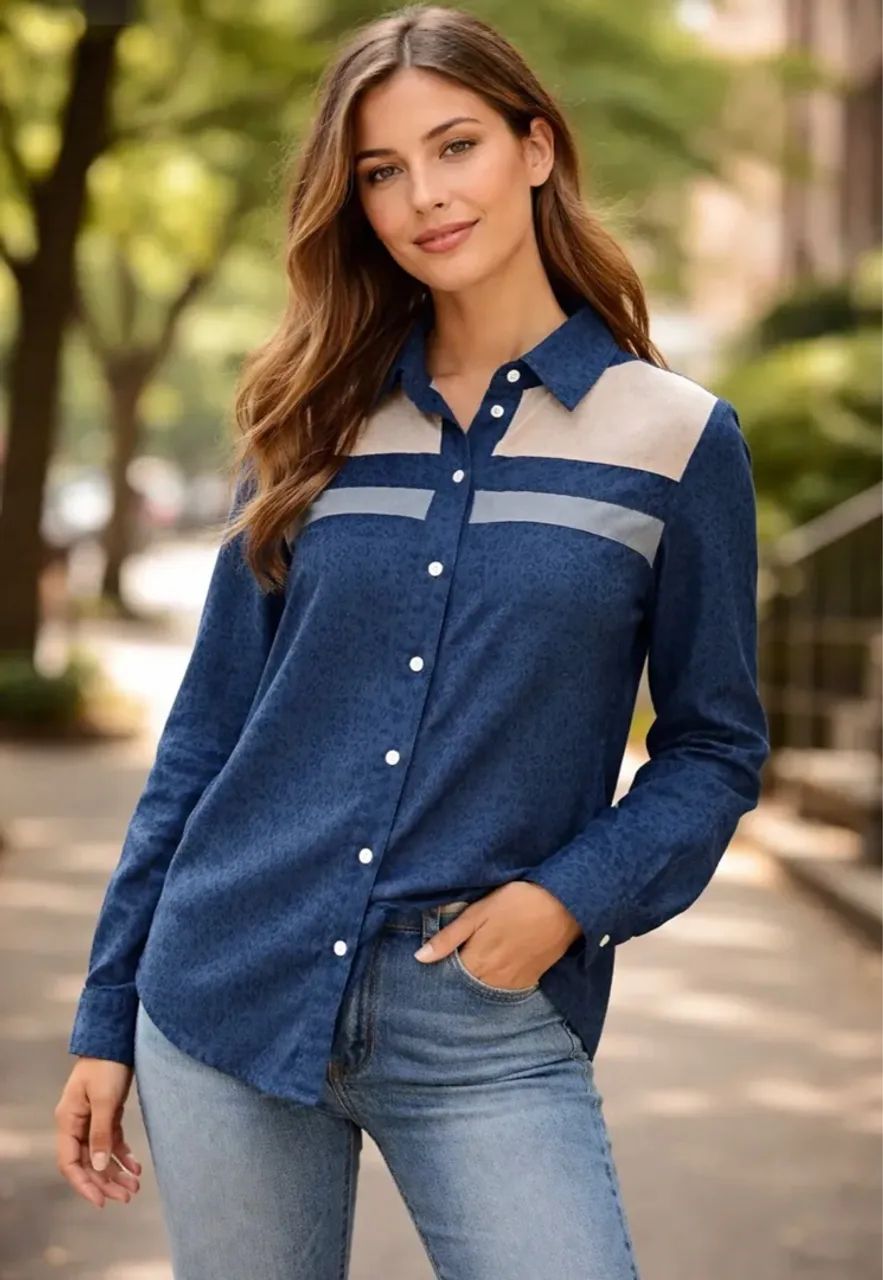 Camisa de Seda Cris Barros Tamanho 38