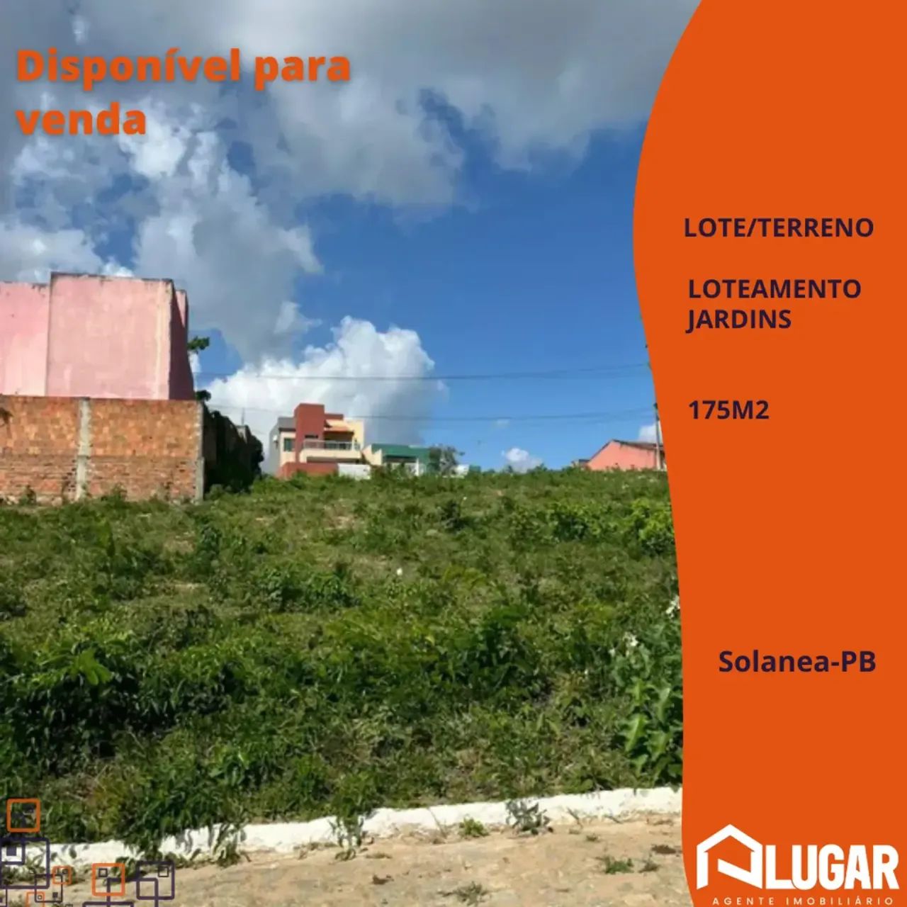 Terreno á venda no loteamento Jardins Solânea - PB.