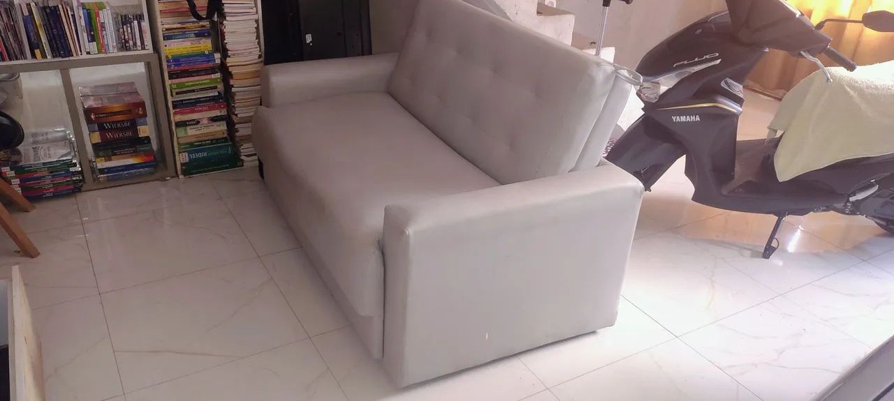 Sofá cama de couro  - Foto 2