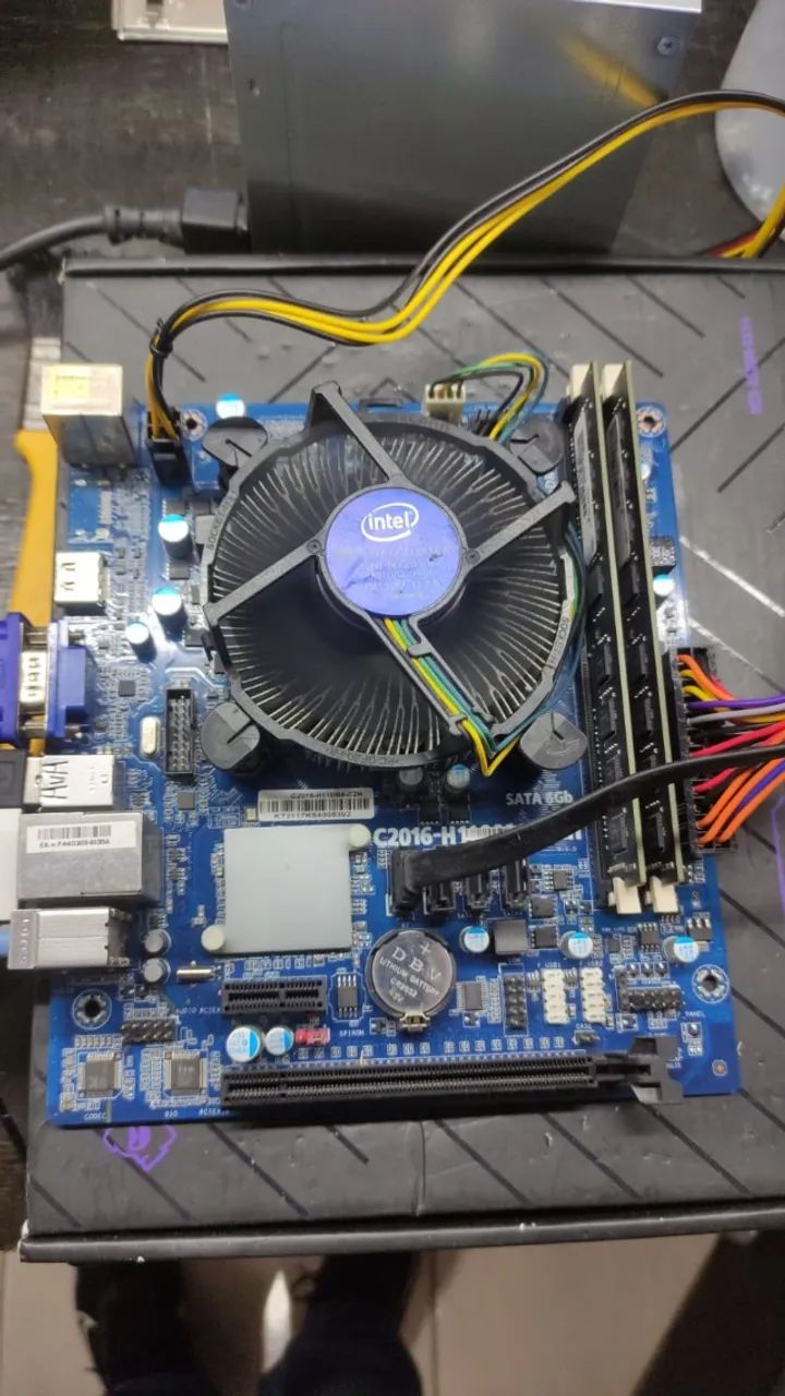Kit  I3-7100 placa  1151 8gb ddr4 - Foto 3