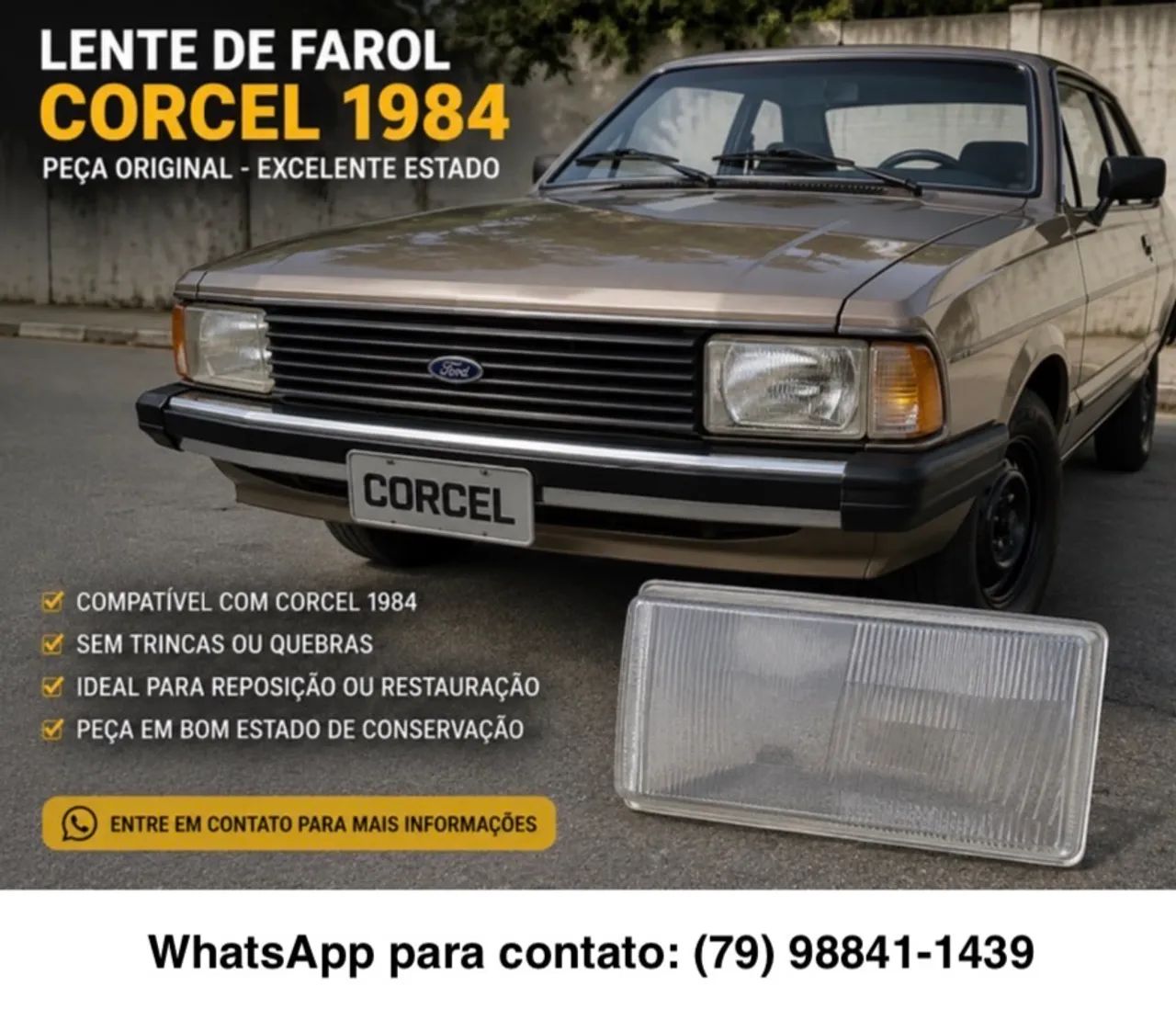 Lente farol corcel 84 - Foto 5