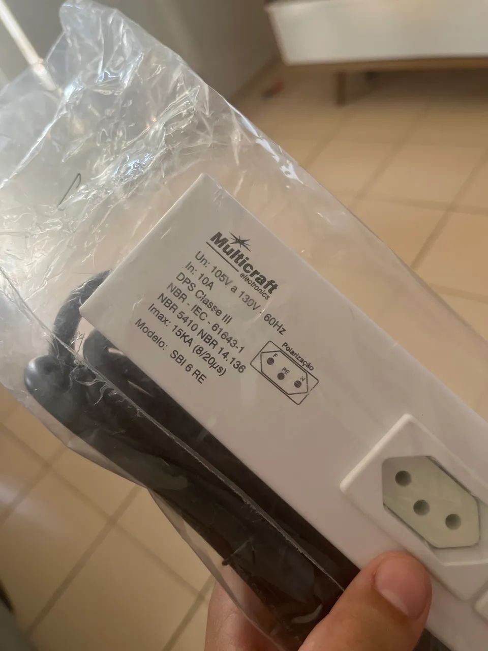 Trilho elétrico/filtro de linha  - Foto 2