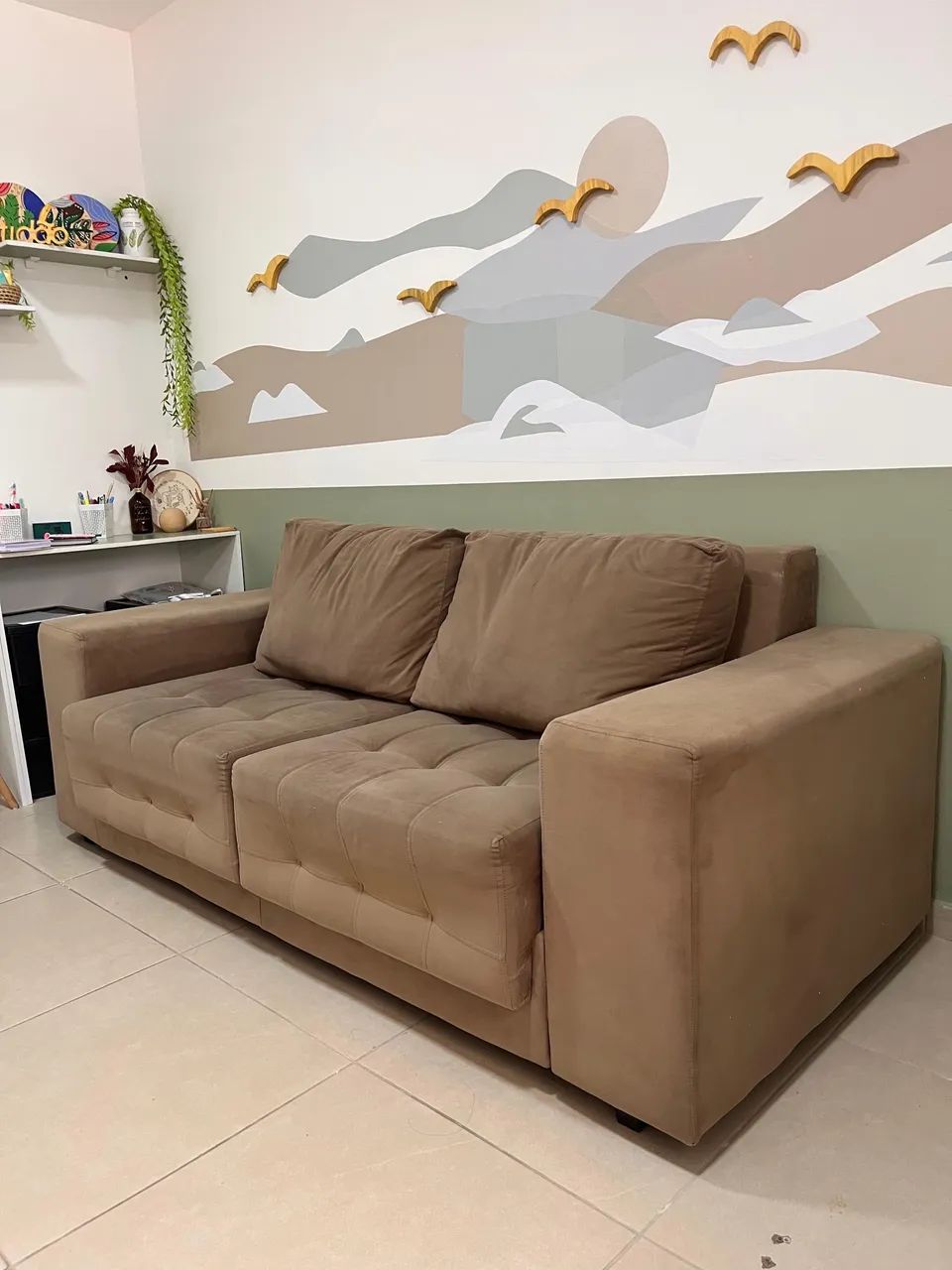 Sofá retrate 3 lugares.