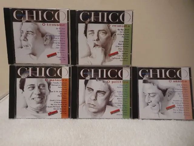 Coleção 50 Anos de Chico Buarque com 05 CDs