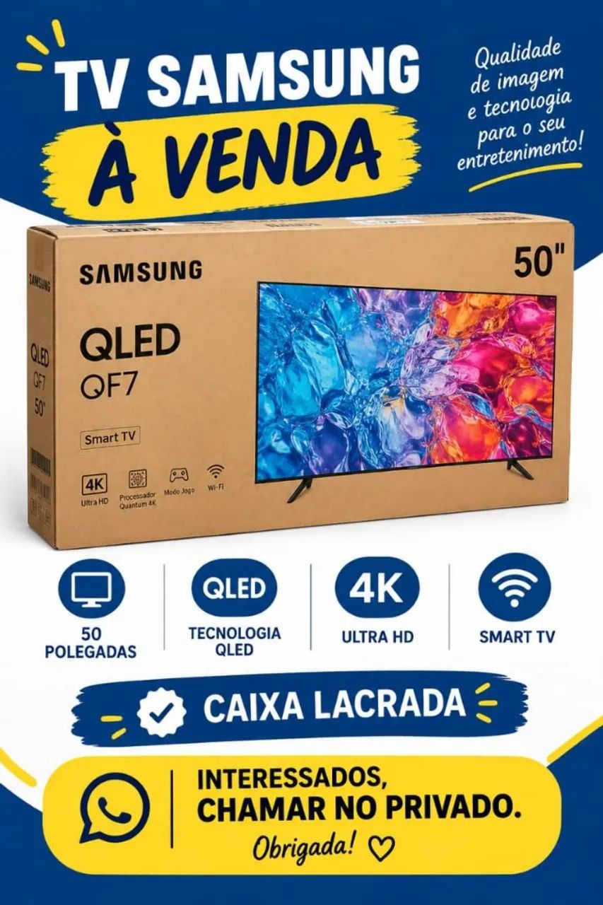 Tv samsung QLED Q7F 50 polegadas